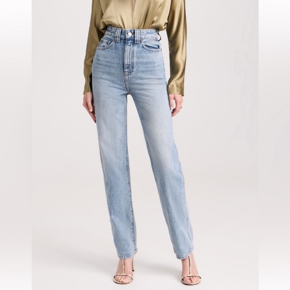 KHAITE High Rise Blue Jeans - Picture 4 of 16